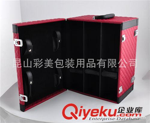 【新款訂貨區(qū)】 皮盒廠家生產(chǎn)與定做六支裝紅酒盒 gdpu皮革葡萄酒箱 gd紅酒盒原始圖片2
