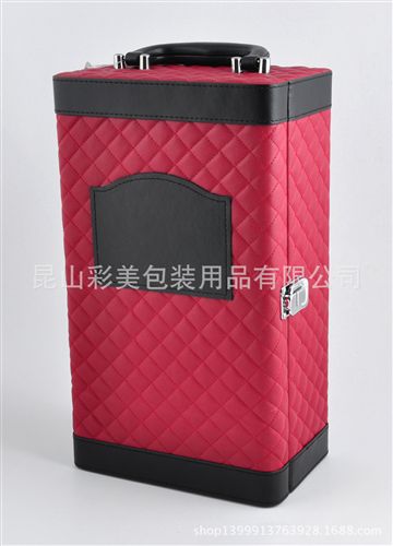 【新款訂貨區(qū)】 皮盒廠家生產(chǎn)與定做六支裝紅酒盒 gdpu皮革葡萄酒箱 gd紅酒盒