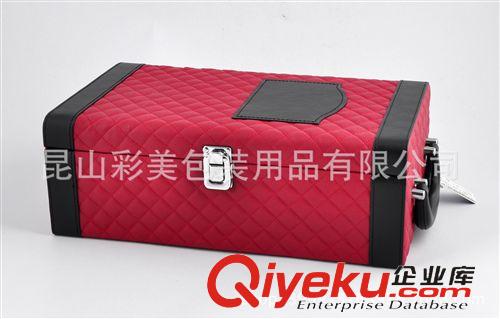 【新款訂貨區(qū)】 紅酒盒廠來圖來樣定做紅酒禮盒 皮盒 葡萄酒包裝 紅酒pvc包裝原始圖片3