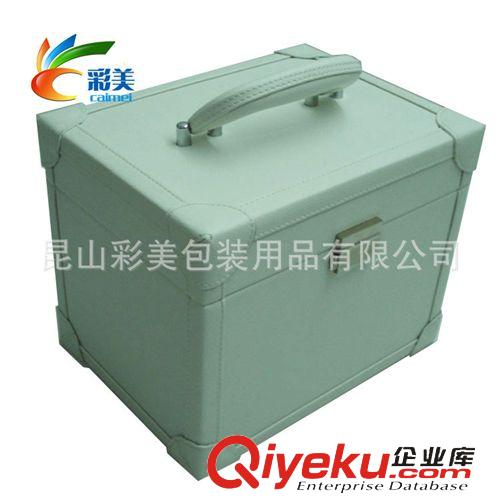 化妝品盒  首飾盒 外貿飾品收納盒 三層首飾盒 密度板皮質包裝原始圖片2
