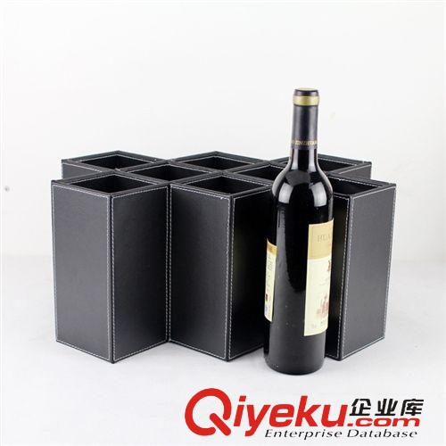 紅酒架 cdj 八格葡萄酒架 橫豎兩用酒架 紅酒架時尚創意 歐式木加皮革