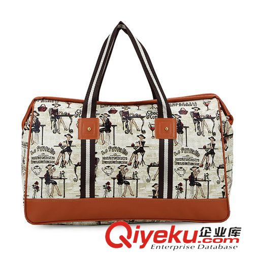 新品上架 新款夾口旅行袋手提大容量男女款短途韓版行李包商務(wù)旅行袋原始圖片2