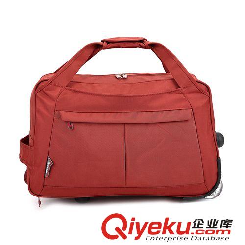 拉桿包 經典純色套2真絲水晶輪拉桿包可折疊大容量手提包旅行包
