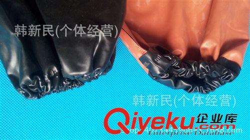 袖套 鴻源勞保自產自銷牛筋防水防油防酸堿PVC套袖 勞保套袖批發