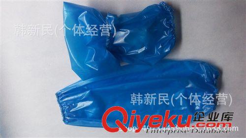 袖套 鴻源勞保自產(chǎn)自銷牛筋防水防油鹽耐酸堿PVC套袖 勞保套袖批發(fā)供應(yīng)原始圖片3