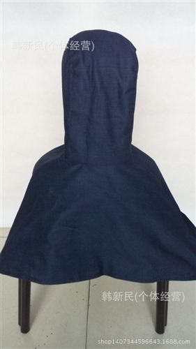 棉安全帽 防塵帽子帶帽檐帶繩牛仔布雙層加厚披肩帽勞保風帽男女搬運工作帽原始圖片3