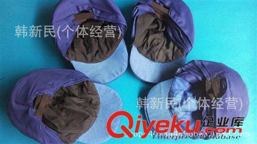 棉安全帽 防塵帽子帶帽檐滌卡雙層布工作帽艷藍勞保帽防護帽男女搬運勞保帽原始圖片3