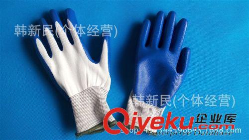 其他手部防護 十三針尼龍丁晴手套純膠手套勞保手套防滑防護耐酸堿手套原始圖片2