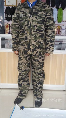 制服、工作服 秋冬款藍(lán)帆布長袖套裝牛仔工作服電焊汽修勞保服耐臟耐磨工裝制服