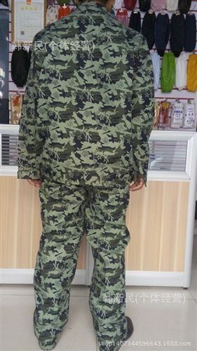 制服、工作服 秋冬款長袖套裝五星迷彩服迷彩套裝男工程汽修電焊勞保服工裝制服