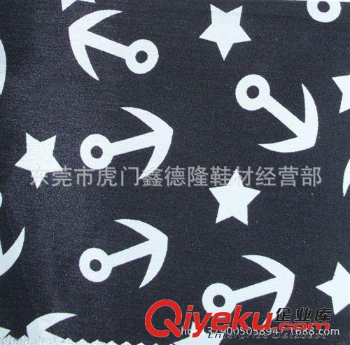 雪紡類 GB615夏季時(shí)尚爆款高檔透雪紡印錨圓點(diǎn)復(fù)合面料裙子襯衫服裝面料原始圖片2