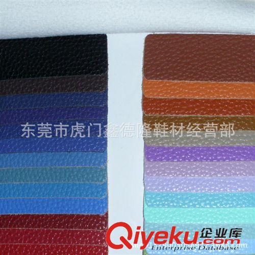 PU揉紋類 DP4025現(xiàn)貨供應(yīng)顏色齊 毛底1.3MM荔枝紋PU 鞋材箱包手袋人造革原始圖片2