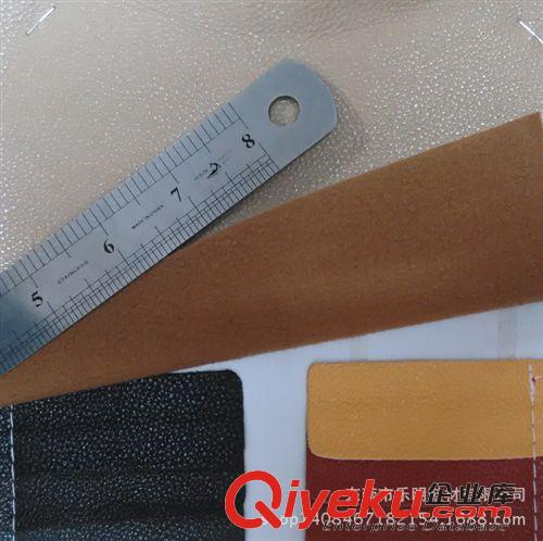 PU揉紋類 DP4032現(xiàn)貨供應(yīng)顏色齊 毛底1.2MM荔枝紋PU 鞋材箱包手袋人造革原始圖片2