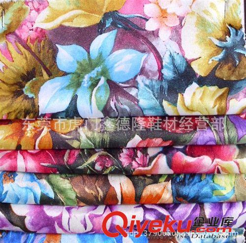 色丁(沙丁，貢緞）印花類 GB313新款支持網購混批君子蘭印花沙丁貢緞原始圖片3