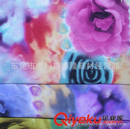 色丁(沙丁，貢緞）印花類(lèi) GB4022gd時(shí)尚色丁布印花面料 夏秋季裙布料服裝面料原始圖片3