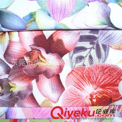 色丁(沙丁，貢緞）印花類 GB4018gd夏季時尚色丁布印花仿真絲面料裙布料服裝面料原始圖片2