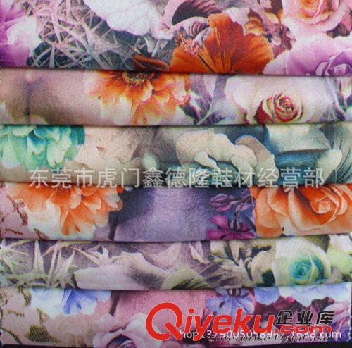 色丁(沙丁，貢緞）印花類 GB315新款支持網購混批印玫瑰花沙丁貢緞原始圖片2