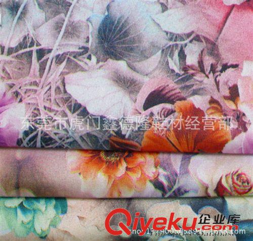 色丁(沙丁，貢緞）印花類 GB315新款支持網購混批印玫瑰花沙丁貢緞原始圖片3