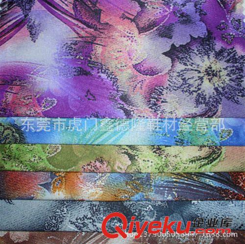 色丁(沙丁，貢緞）印花類 GB4017gd里襯印花仿真絲服裝布料原始圖片2