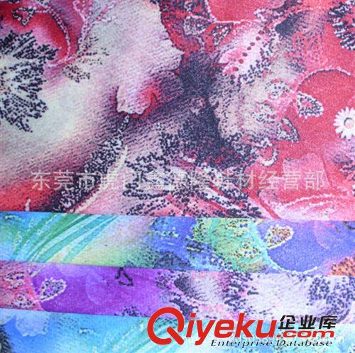 色丁(沙丁，貢緞）印花類 GB4017gd里襯印花仿真絲服裝布料原始圖片3