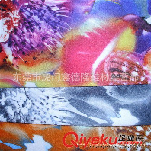 色丁(沙丁，貢緞）印花類 GB4017gd里襯印花仿真絲服裝布料