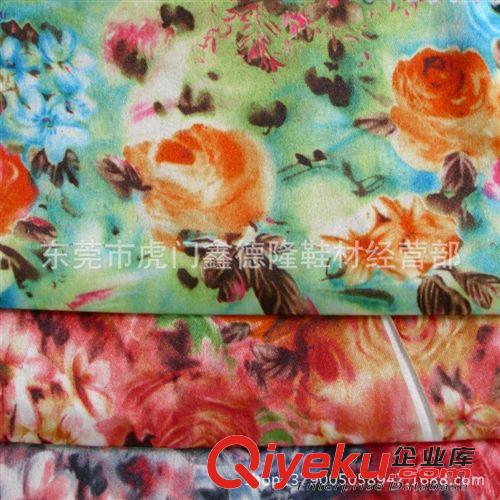 色丁(沙丁，貢緞）印花類 GB4019gd里襯印花仿真絲服裝布料