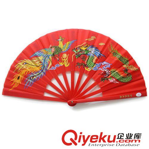其他運動產品 zp青龍太極扇功夫扇舞蹈扇多色多圖案可選送扇袋