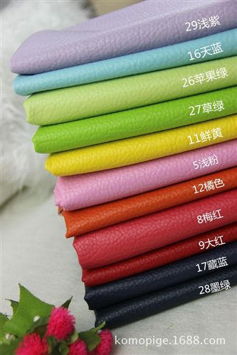荔枝紋路 皮革廠家直銷柔軟半PU大荔枝人造革 箱包沙發(fā)汽車裝飾皮料