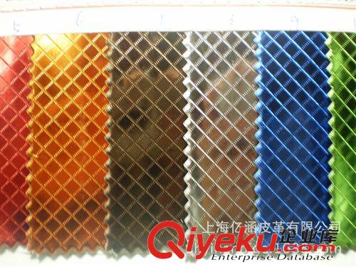 車飾革 長(zhǎng)期供應(yīng) 金屬pu革 反光pu革 金屬方格pu革 金屬壓花pu革原始圖片2