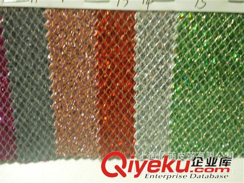 車飾革 現(xiàn)貨供應(yīng) 格力特金絲網(wǎng)  反光材料 幻彩網(wǎng) 金絲網(wǎng)pu革 多色可選原始圖片3