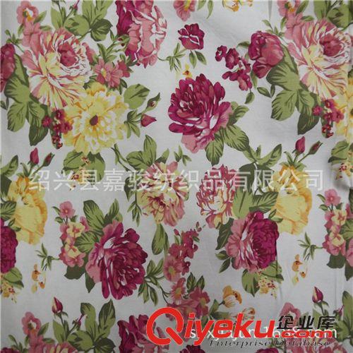  彈力仿牛仔印花布  現貨供應彈力活性印花牛仔面料 150D仿牛仔布