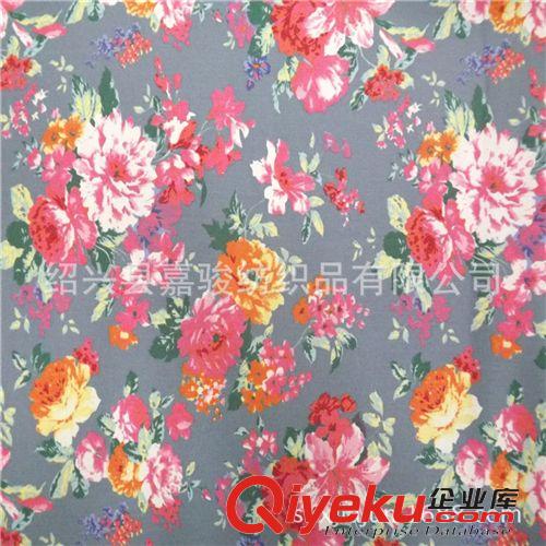  彈力仿牛仔印花布  現(xiàn)貨供應(yīng)彈力小腳褲鉛筆褲面料 仿牛仔印花布 適合女裝童裝原始圖片2