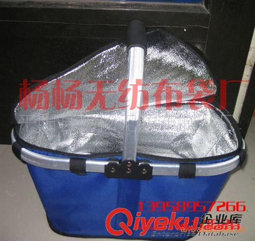 折疊購(gòu)物籃、折疊收納凳、收納盒 供應(yīng)批發(fā)折疊購(gòu)物籃 保溫帶蓋單柄購(gòu)物籃原始圖片3
