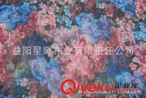 人造雪紡 人造雪紡印花面料，服裝圍巾絲巾女裝面料 CL173