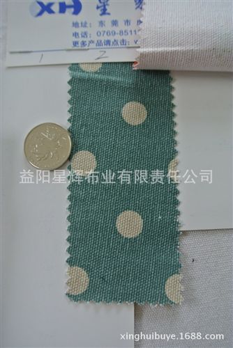 迷彩印花系列 12安帆布8MM/13MM圓點印花布料，服裝鞋材箱包手袋用布 FY78原始圖片3