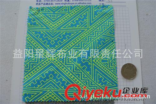 全棉帆布系列 民族風(fēng)幾何圖形帆布印花布料，服裝鞋材箱包手袋用布FY133原始圖片2