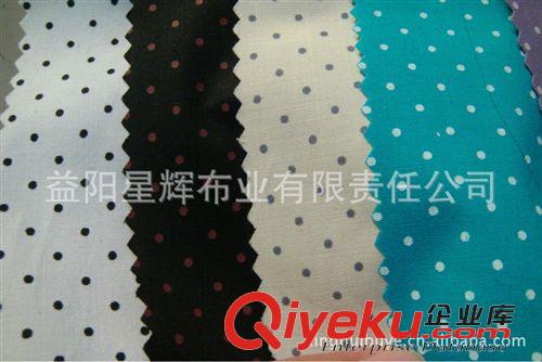 棉布染色／印花/扎染類(lèi) 圓點(diǎn)印花布，環(huán)?；钚?MM圓點(diǎn)印花棉布服裝鞋帽手袋面料 Y188