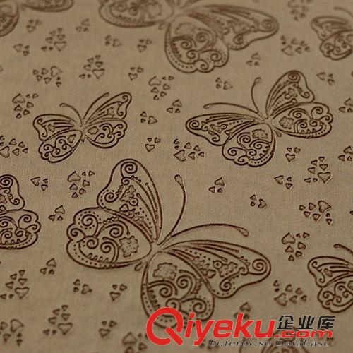 精品花紋冊(cè) 廠家低價(jià)直銷供應(yīng)蝴蝶花型花紋半PU皮革，PVC皮革，裝飾革原始圖片3