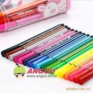 辦公文教 F13 批發 日韓國文具 可愛卡通 水彩筆一盒18色 兒童文具供應批發原始圖片3