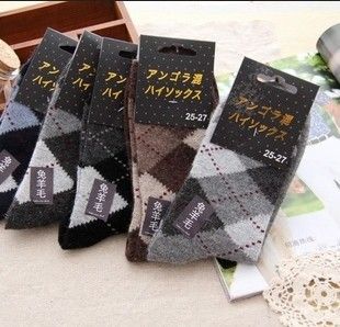 小星推薦 熱賣 男士襪子冬季兔羊毛襪加厚保暖襪子兔毛中筒棉襪男襪子批發(fā)原始圖片3
