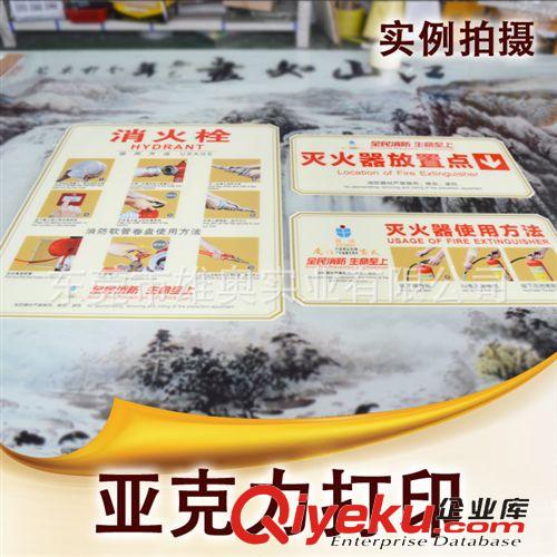 有機(jī)玻璃工藝 廠家專業(yè)制作亞克力消防牌 采用高精度UV打印 防水 防刮 防曬原始圖片2