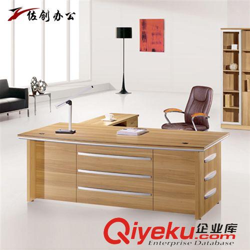 老板經(jīng)理班臺 佐創(chuàng)班臺tj主管桌簡約辦公家具 現(xiàn)代老板桌 板式中班臺廠價直銷原始圖片2