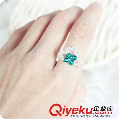 手工編織戒指 新款手編戒指批發(fā) DIY手工串珠 廟會展銷會夜市熱賣【hg戒指】原始圖片2