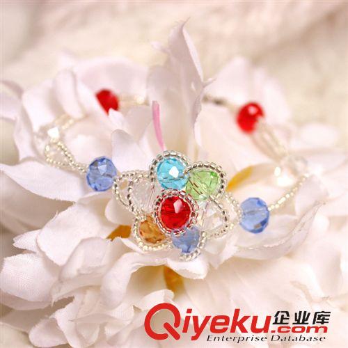 手鏈  純手工水晶編織手鏈批發(fā) 地攤 夜市 集市 展銷會熱賣【翡翠藤蔓】