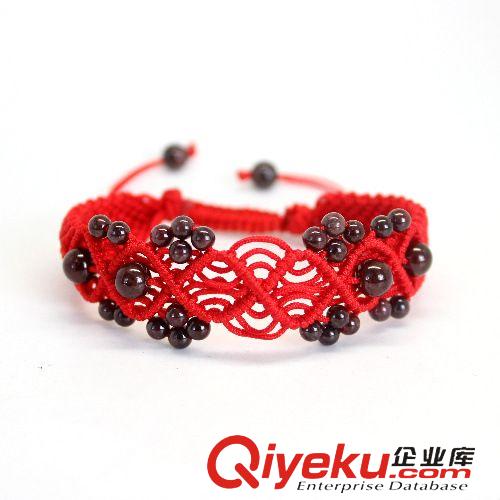 手鏈  tr瑪瑙手鏈 手工編織紅繩辟邪 石榴石【轉(zhuǎn)運(yùn)手排。四季平安】原始圖片3