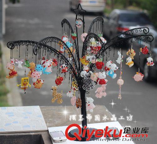 手機掛件 純手工編織水晶掛件【福袋】錢袋 手包 富貴包 地攤貨源批發基地