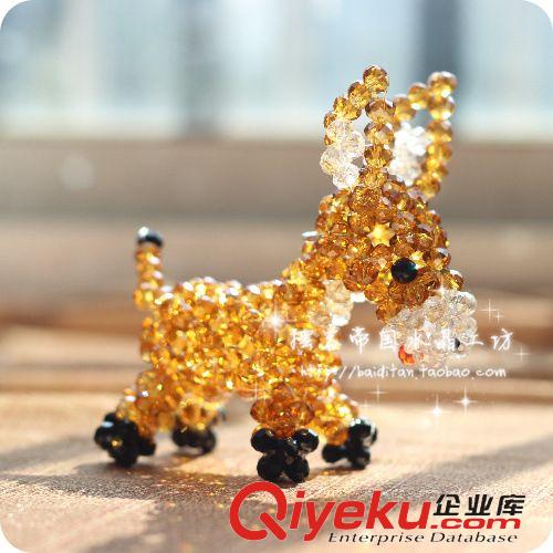 編織鑰匙扣掛件 包掛 創(chuàng)意汽車掛件 水晶DIY車掛 后視鏡掛件【九彩吉祥輪】