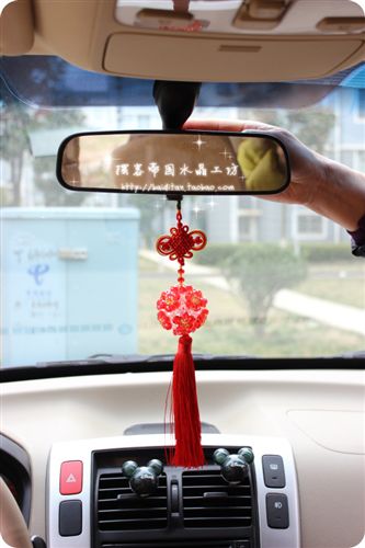 水晶編織汽車掛件 汽車擺件 馬來西亞定制gd水晶車掛 梅花轉(zhuǎn)運(yùn)汽車掛件【slyz車掛】