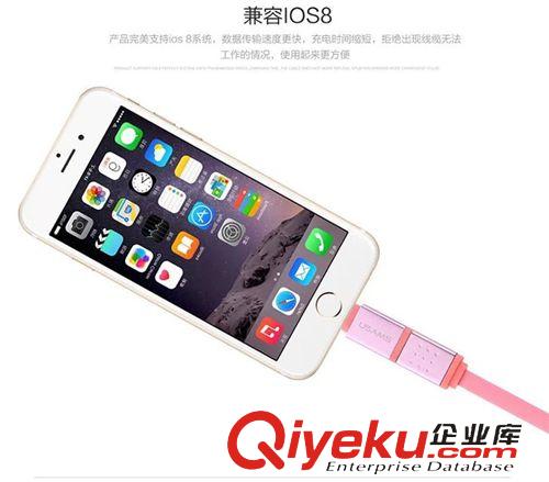 數(shù)據(jù)線 優(yōu)勝仕 炫系列iphone6數(shù)據(jù)線 蘋果 安卓三星HTC小米二合一數(shù)據(jù)線原始圖片2