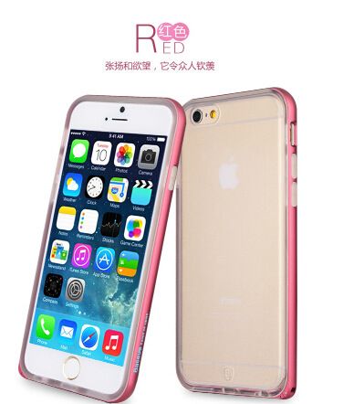 倍思 倍思 iPhone6手機(jī)殼 蘋果6TPU保護(hù)套 iPhone6金屬邊框手機(jī)套 超薄原始圖片2